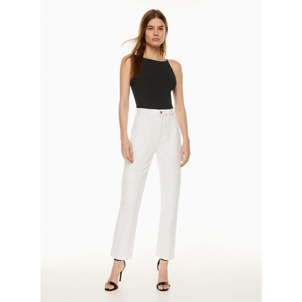 Agolde Women's Cooper Cargo Jeans White Size 30 NWT